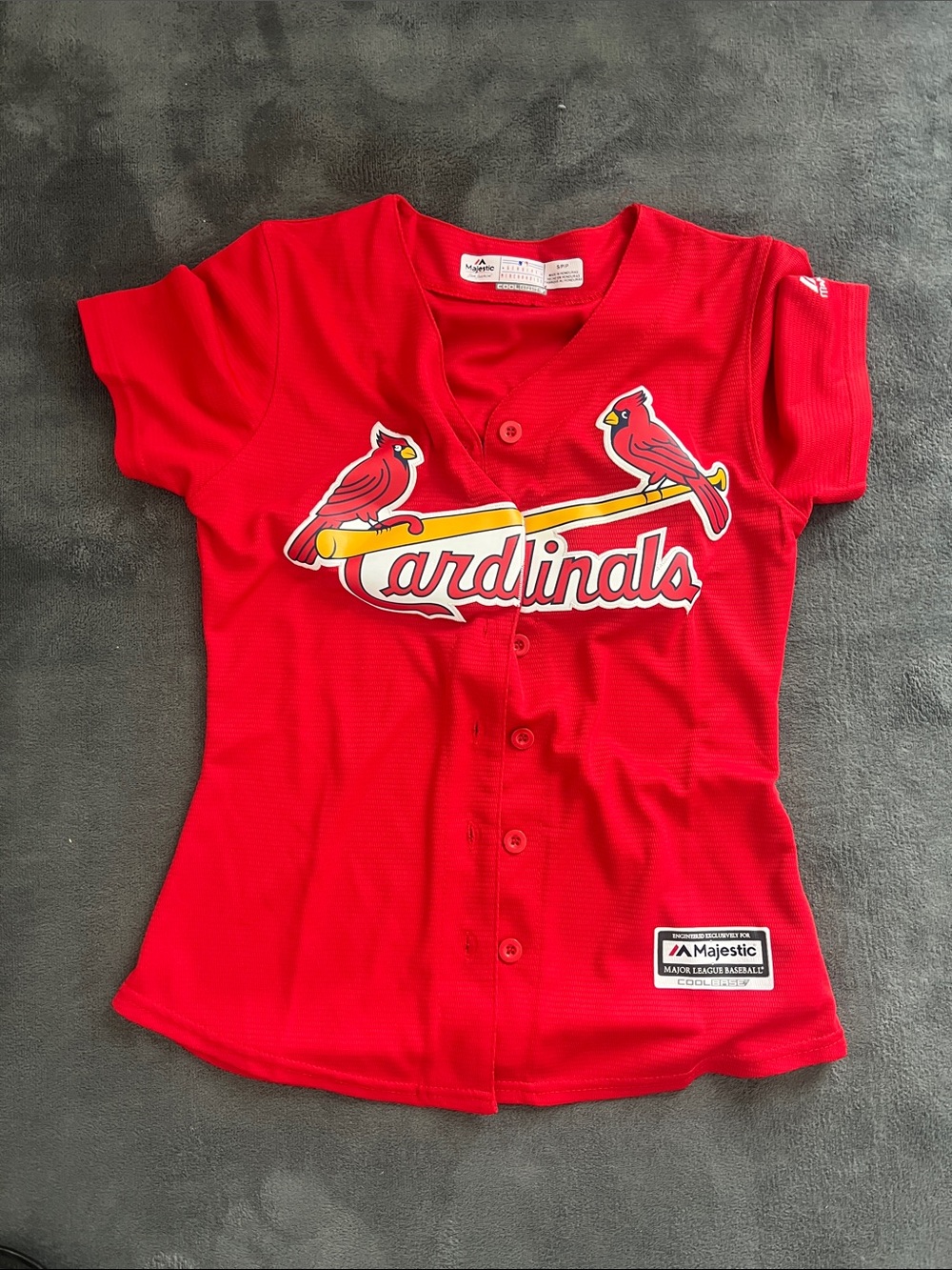 Majestic Red St. Louis Cardinals Kids Button-Front Jersey
